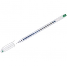 Ручка гелевая Crown "Hi-Jell" зеленая 0,5мм