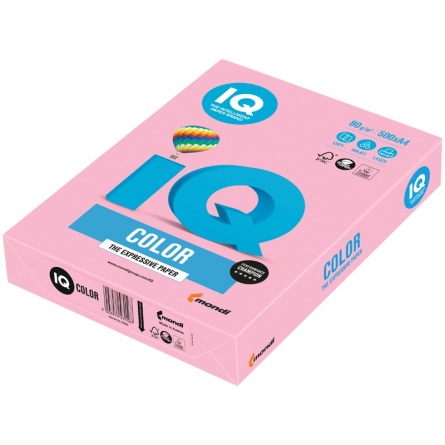 Бумага IQ "Color pale" А4, 80г/м2, 500л. (розовый фламинго) фото 1