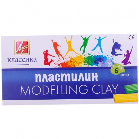 Пластилин Луч "Классика", 06 цветов, 120г фото 1