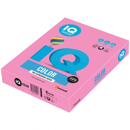 Бумага IQ "Color neon" А4, 80г/м2, 500л. (розовый неон) фото 1