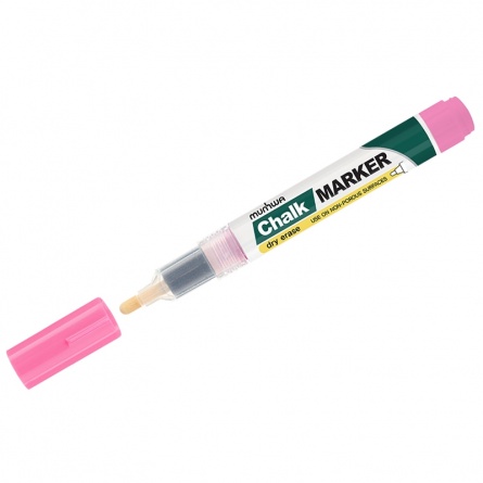 Маркер меловой MunHwa "Chalk Marker" розовый, 3мм фото 1