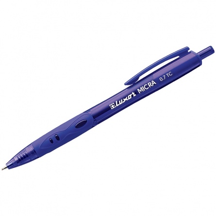 Ручка шариковая автоматическая Luxor "Micra" синяя, 0,7мм фото 1