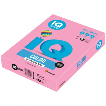 Бумага IQ "Color pale" А4, 80г/м2, 500л. (розовый) фото 1
