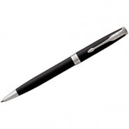 Ручка шариковая Parker "Sonnet Matte Black СT" черная, 1,0мм, поворот., подар. уп. фото 1
