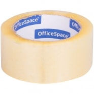 Клейкая лента упаковочная OfficeSpace, 48мм*100м, 45мкм, ШК фото 1