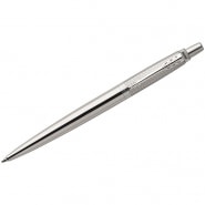 Ручка шариковая Parker "Jotter Premium Stainless Steel Diagonal CT" синяя, 1,0мм, кнопоч., подар.уп. фото 1