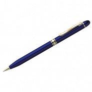 Ручка шариковая Berlingo "Golden Premium" синяя, 0,7мм, корпус синий, поворот., инд. упак. фото 1