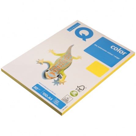 Бумага IQ "Color intensive" А4, 80г/м2, 100л. (канареечно-жёлтый) фото 1