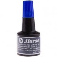 Штемпельная краска Horse, 30мл, синяя фото 1