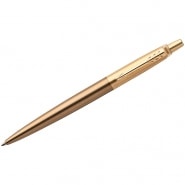 Ручка шариковая Parker "Jotter Premium West End Brushed Gold" синяя, 1,0мм, кнопочн., подар. уп. фото 1